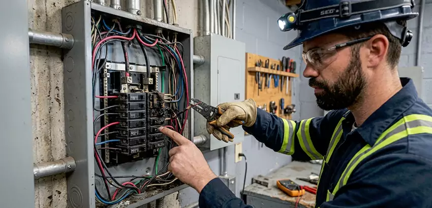 Breaker Box Short Circuit Repair in Ephrata